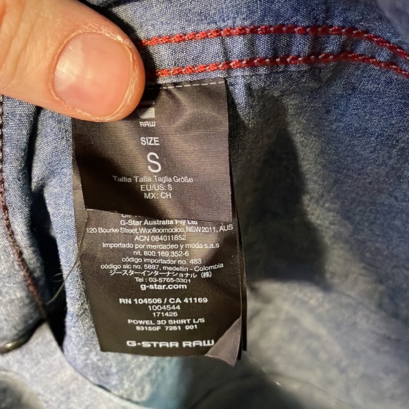 G-Star Raw Button Up Military Cargo Style Shirt - Picture 9 of 11